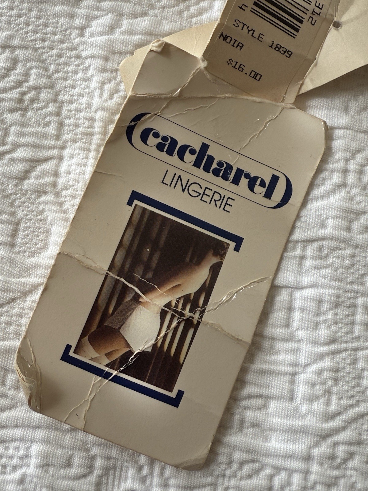 NWT Vintage CACHAREL 36B Bra Underwire Designer Lingerie 1980’s Deadstock NOS
