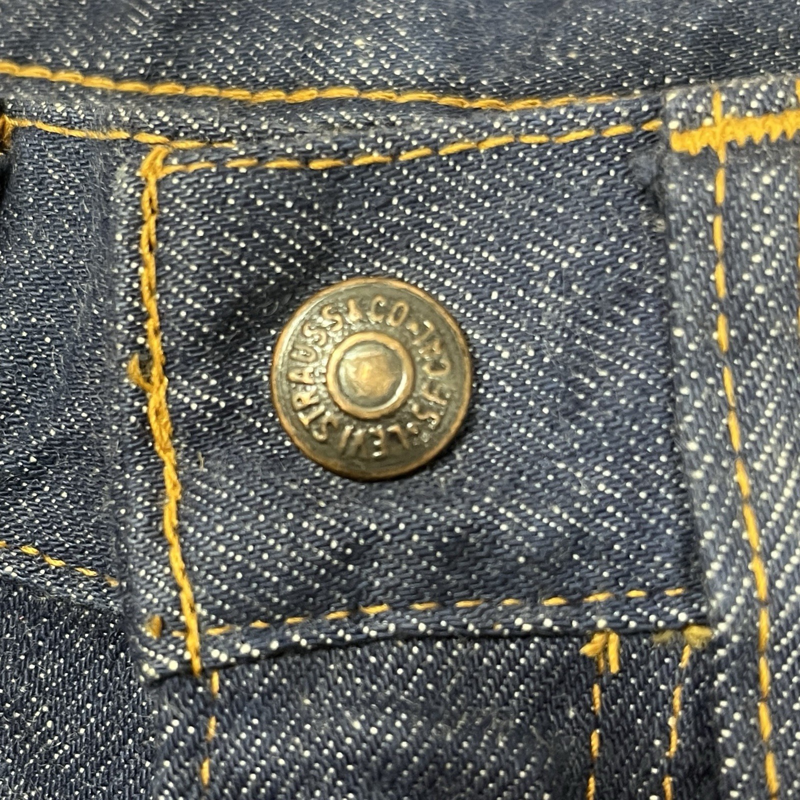 Vintage Levis For Gals 60s 70s Big E Jeans 24×28 Blue Denim High Rise Straight