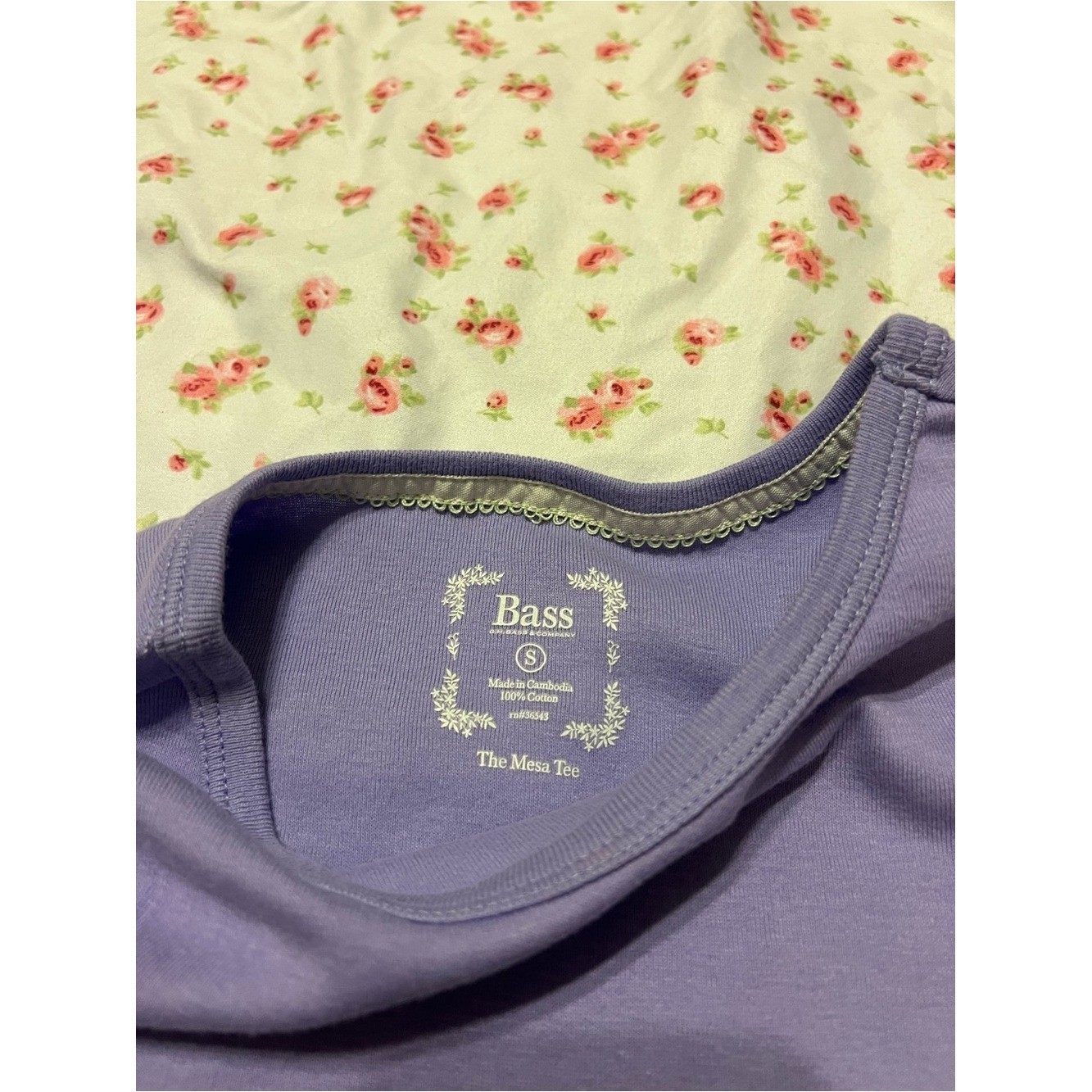 vintage purple full length cap sleeve baby tee