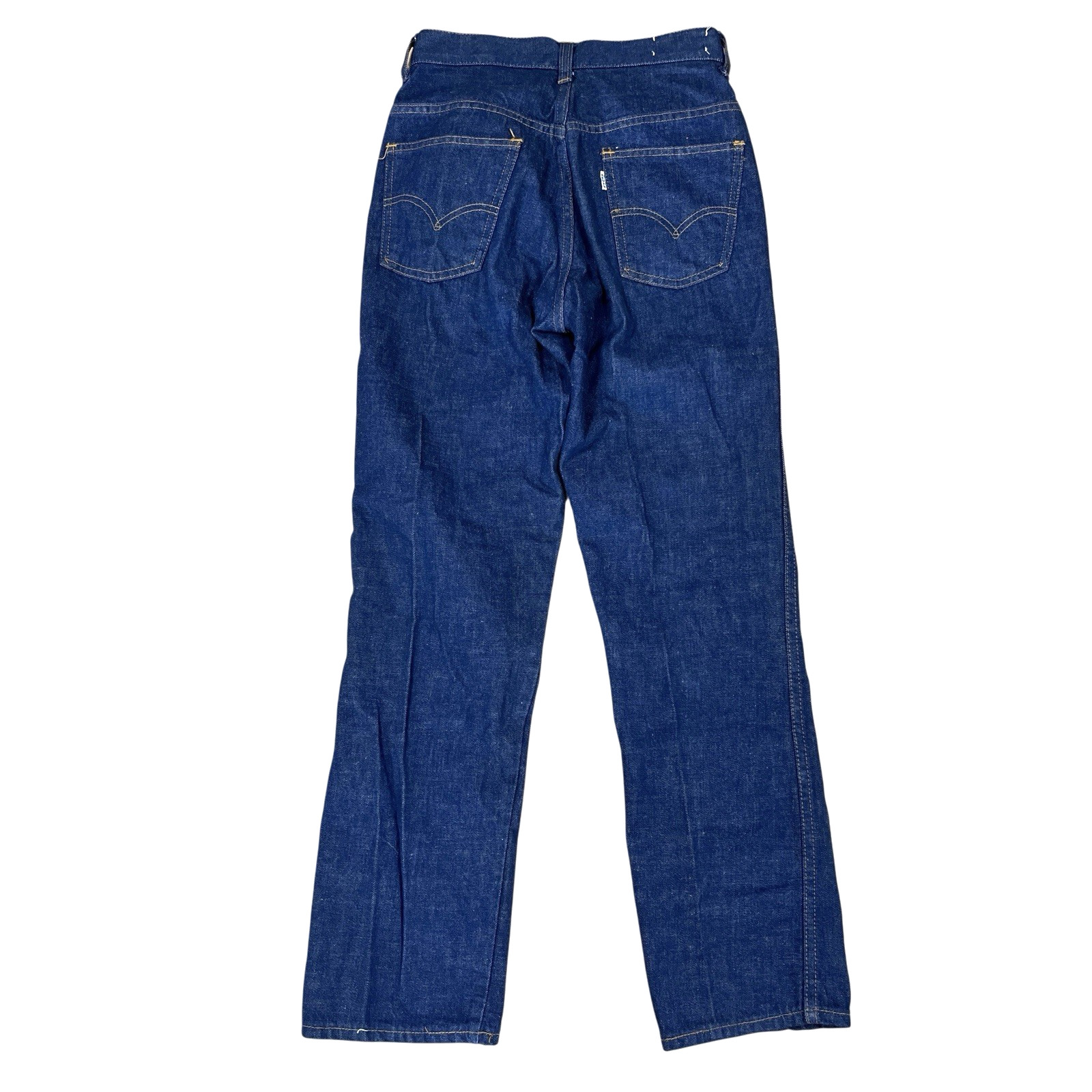 Vintage Levis For Gals 60s 70s Big E Jeans 24×28 Blue Denim High Rise Straight