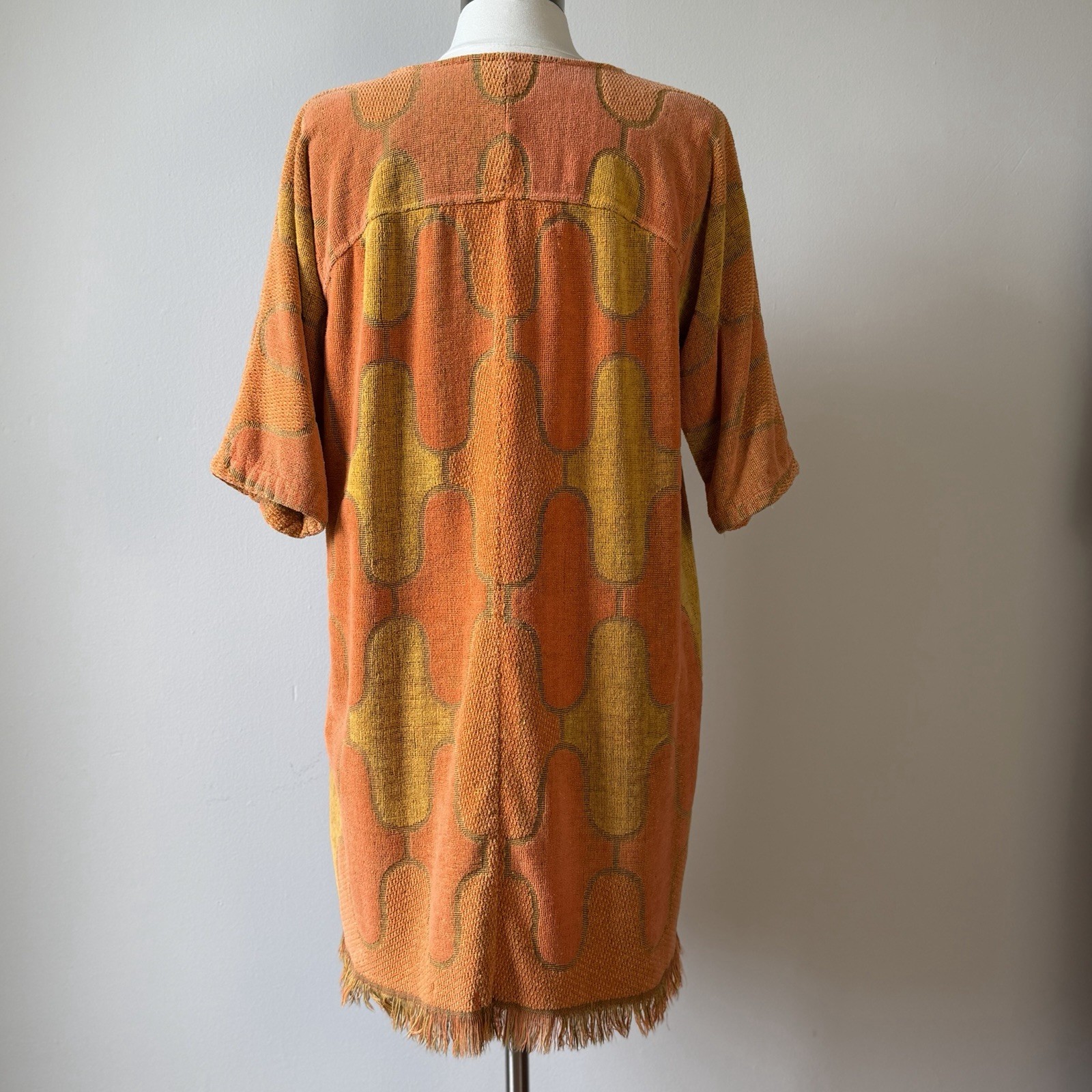 Vintage MCM Martex Towel Cover Up / Tunic/ Mini Dress by Terry Tuck M