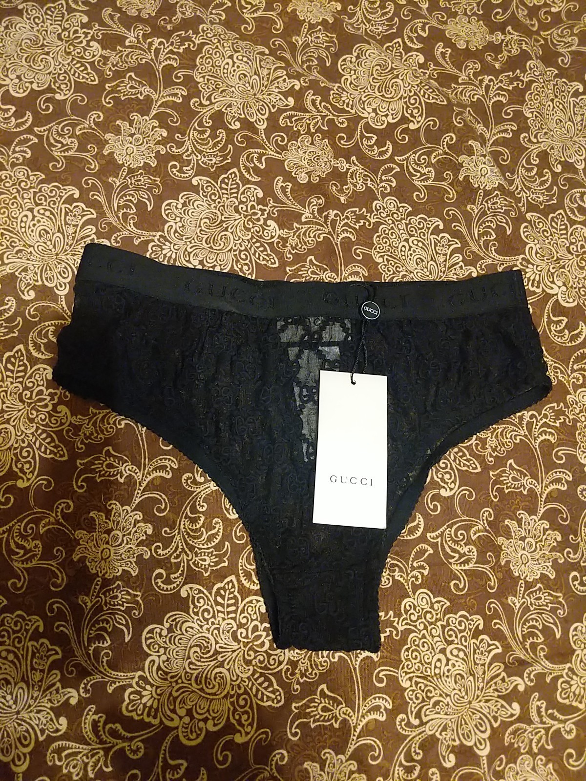 Vintage Gucci Cotton Spandex Brief Panties Size L/XL