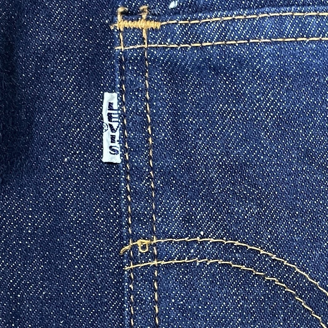 Vintage Levis For Gals 60s 70s Big E Jeans 24×28 Blue Denim High Rise Straight