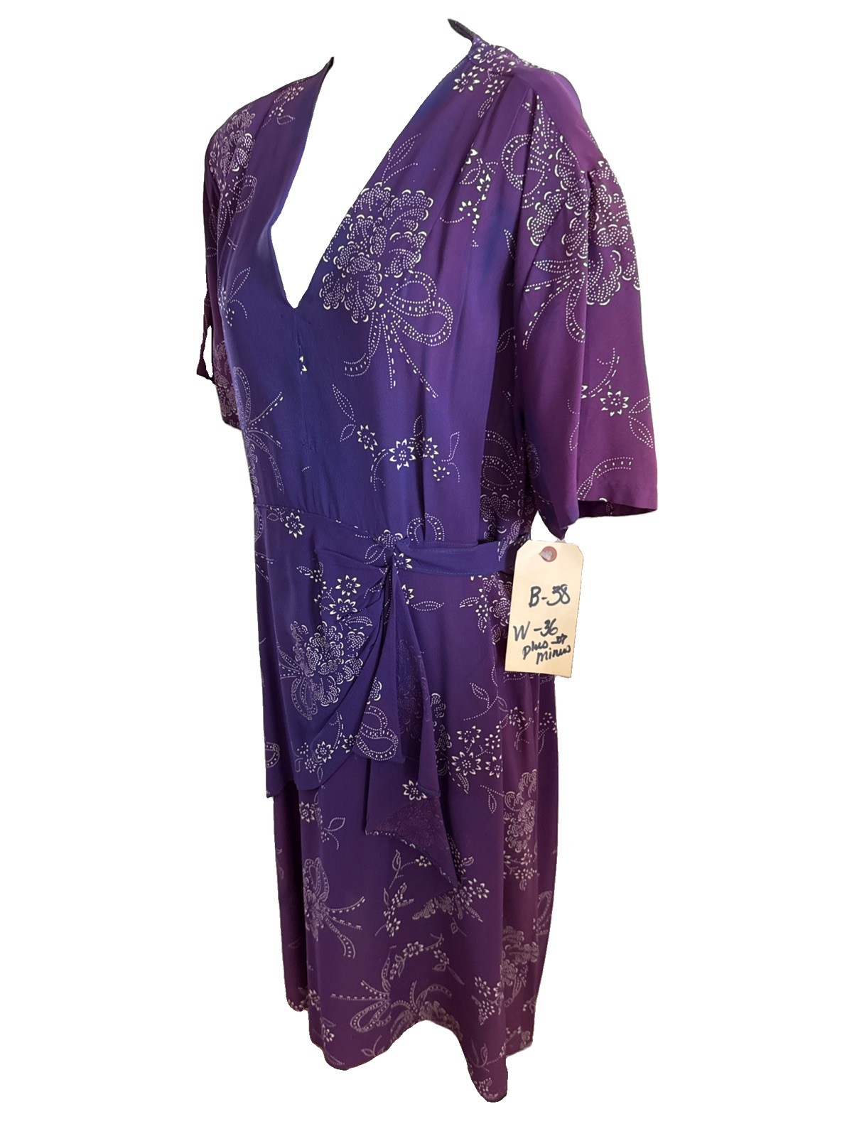 Vintage Hollywood Costume 1940s Dress
