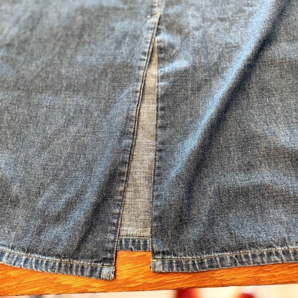 Emma James Vintage 100% Cotton Denim Maxi Skirt Size 10