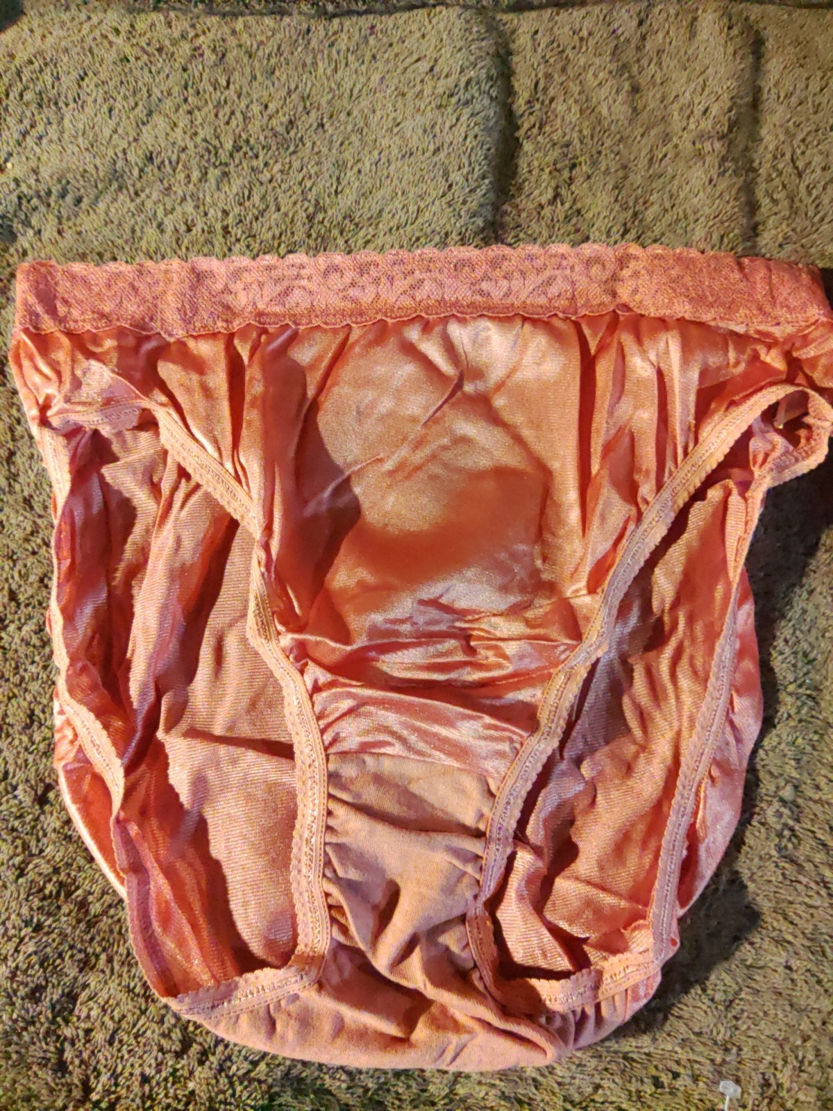 Hicut Sz 8 vintage fruit of the loom 100% nylon panties w/tag, Wide Lace