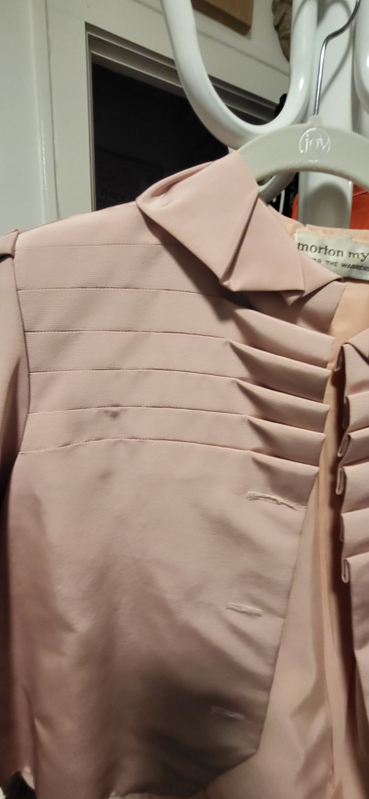Vintage Morton Myles for the Warrens Dusty Pink Elegant / Fancy Short Jacket S/M