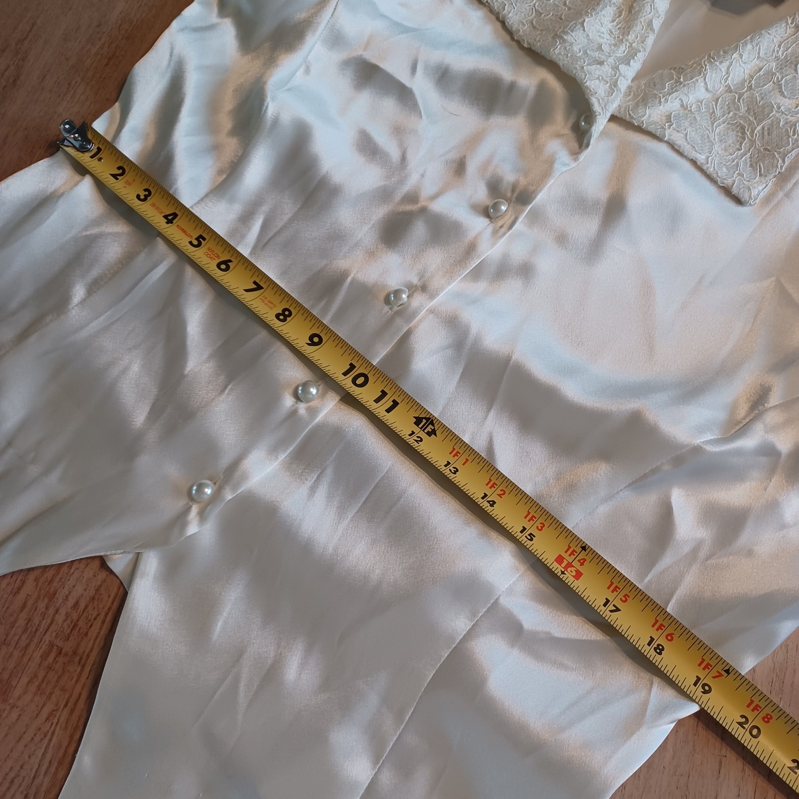VINTAGE 80’S/90’S LESLIE FAY SPORTWEAR SATIN BLOUSE SIZE 14 NWT