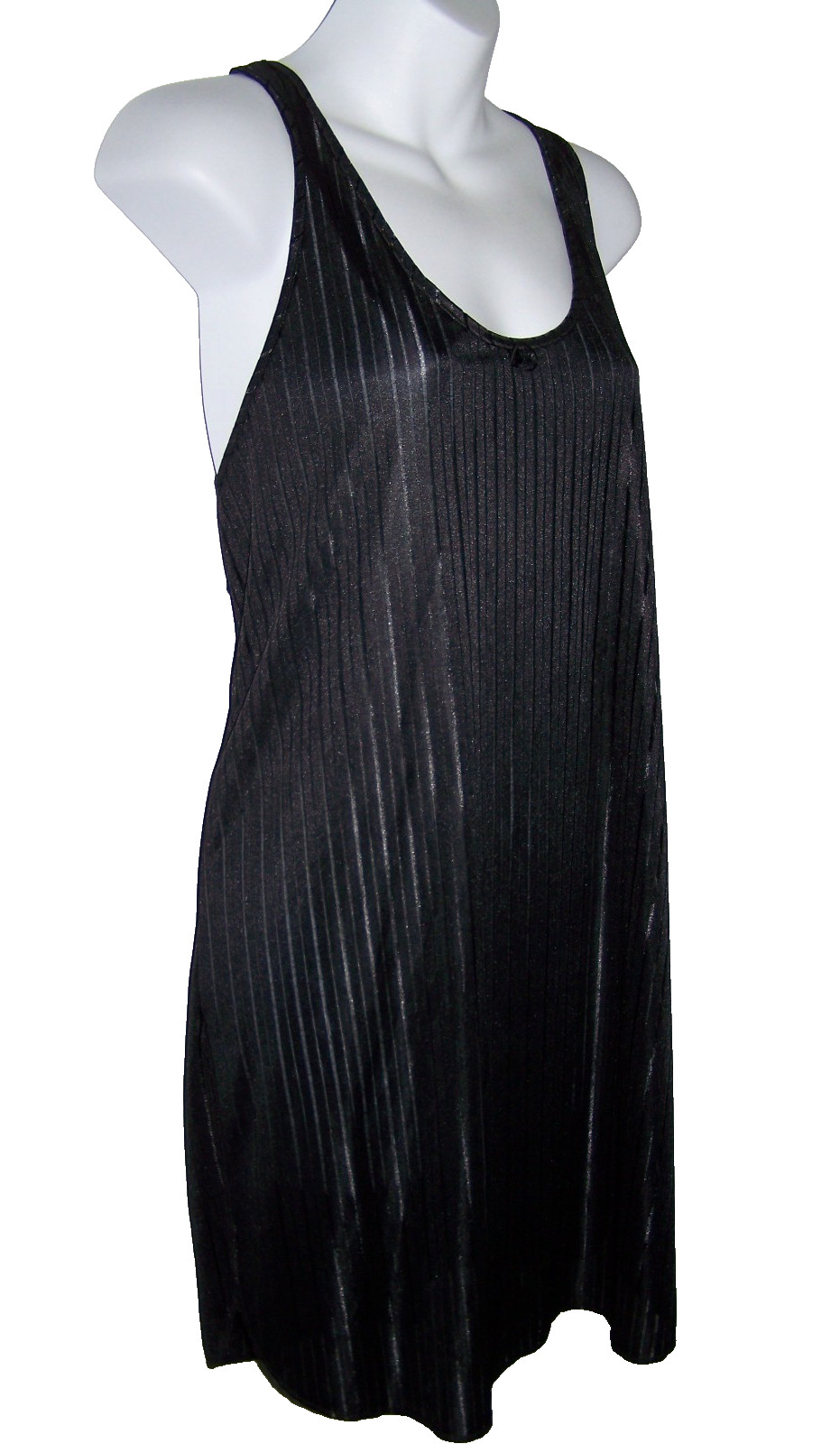Vintage UndercoverWear Size L Women’s Black Pullover Sleeveless Nightgown