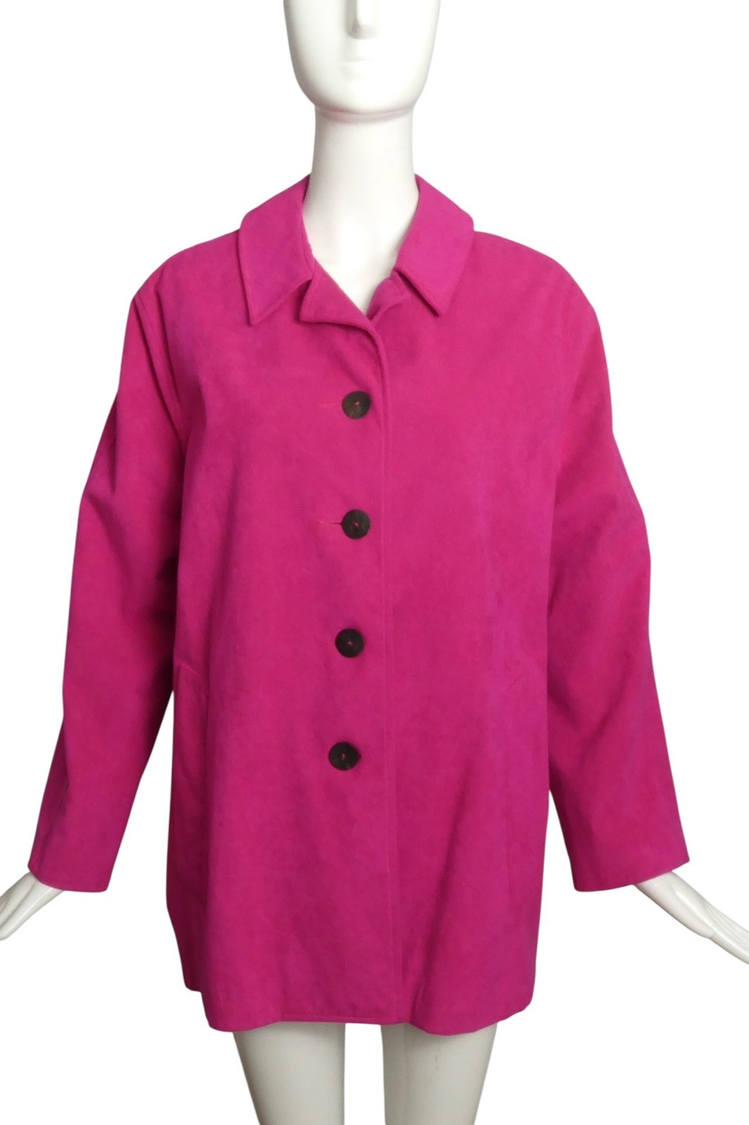 TODD OLDHAM- 1990s Pink Sueded Coat, Size 14