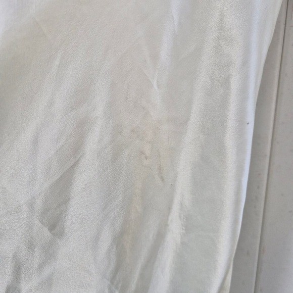 Pauline’s Trousseau Vintage Lace Satin gown Cream Coquette Cottagecore