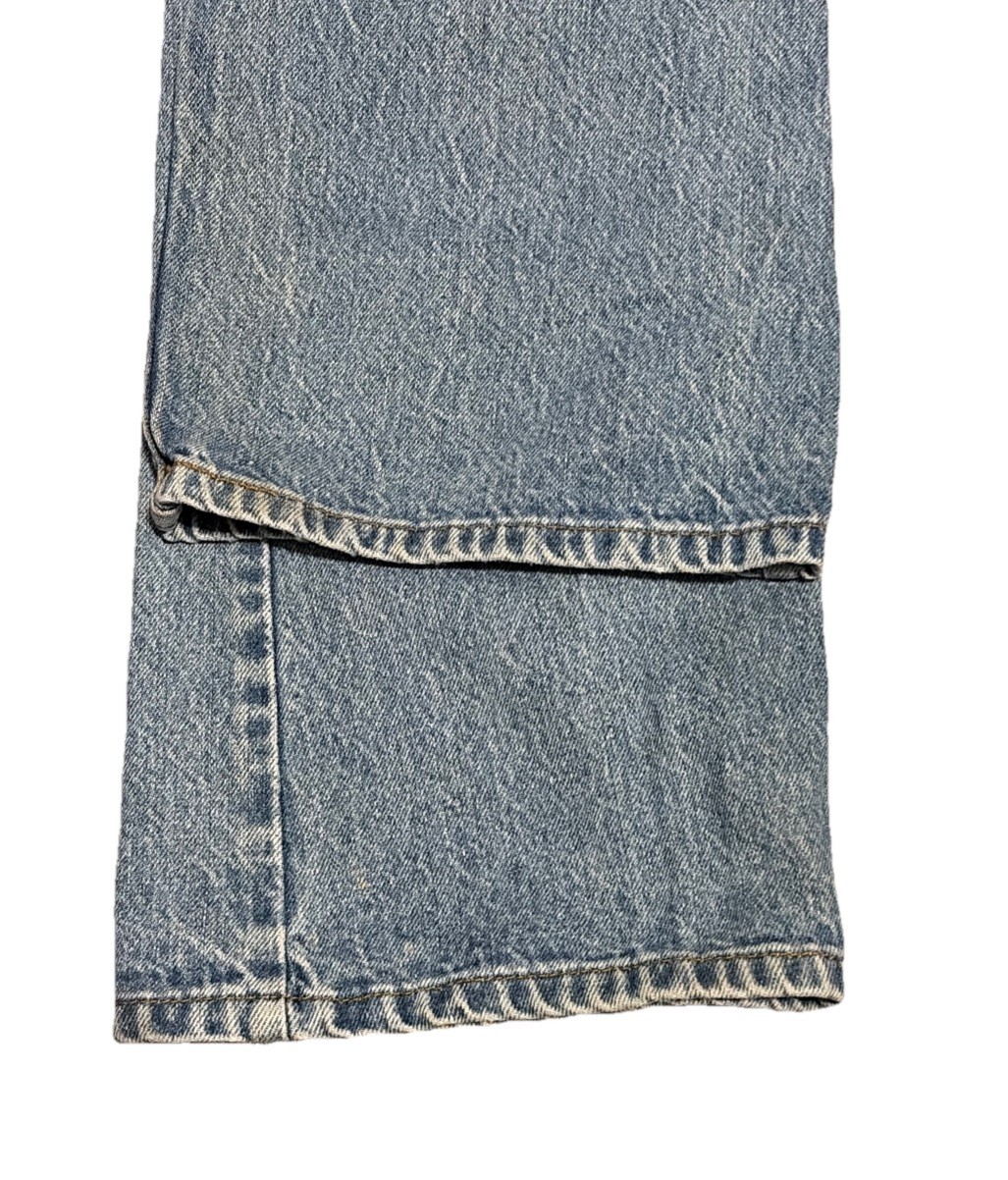 Vintage Levis 517 Orange Tab Blue Jeans Denim Bootcut Women 35×29 USA Made Fades