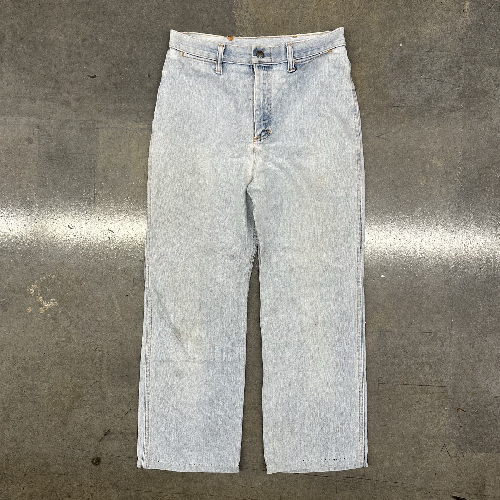 Vintage 70s 80s Women’s Cheap Jeans Brand Scovill Light Wash Straight Leg 28×26