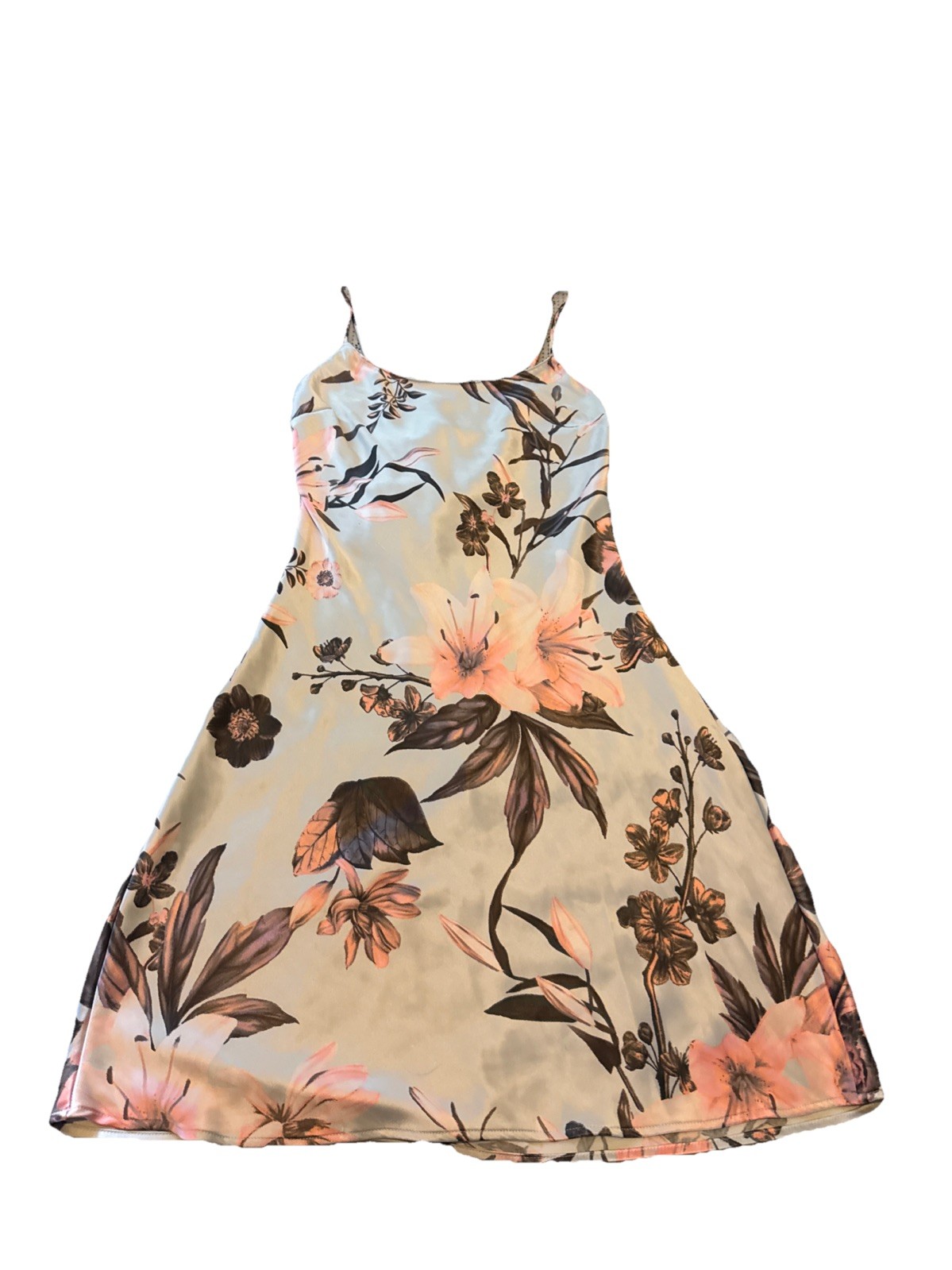 VICTORIA’s SECRET Nightgown Short Slip Gown Tropical Flowers Detail EUC Size XS