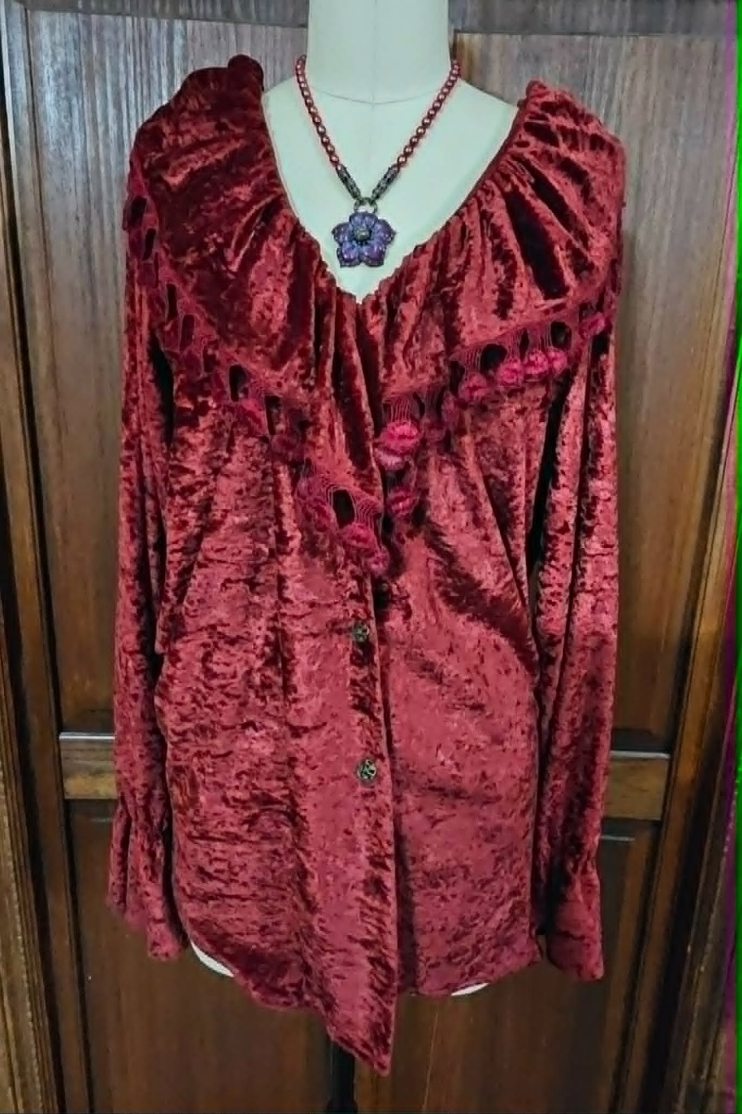 Rare Ann Ferriday Vintage Velvet Jacket One Size Boho Hippie Beauty