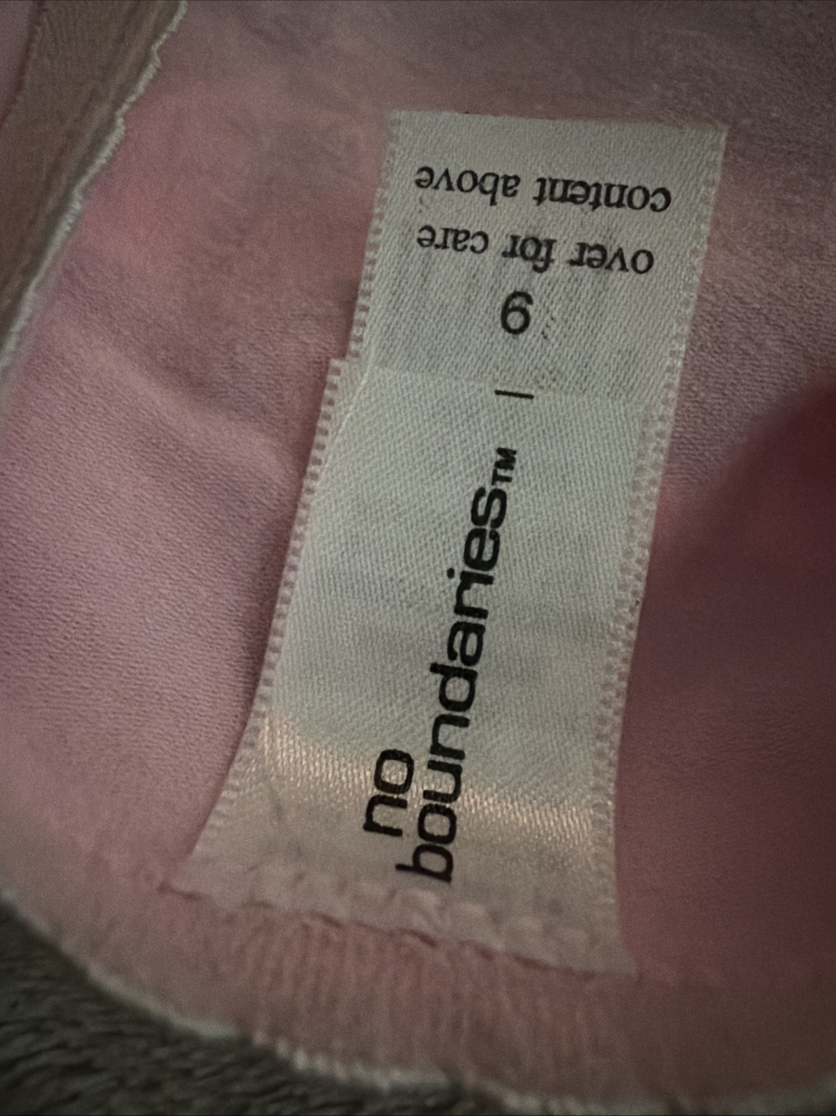 Vtg Y2K Panties No Boundaries Cotton Spandex Bikini Pink Princess Print NWT 9