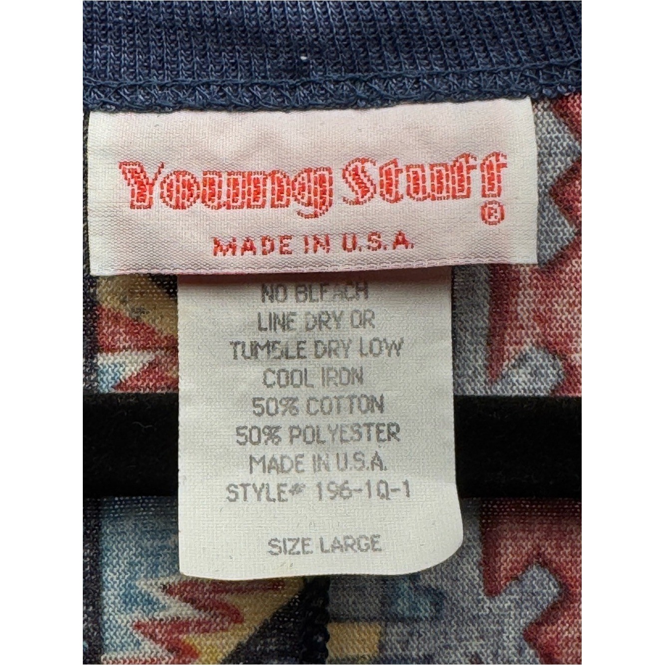 Vintage Young Stuff Southwestern Fringe Button Front Cardigan Sweatshirt