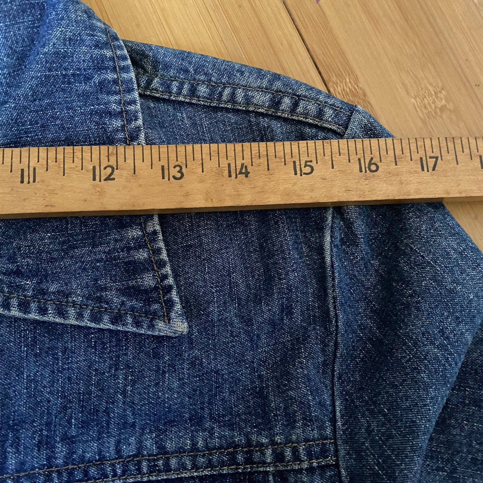 Express Bleus Belted Denim Jacket 100% Cotton Size S Y2K Utility Hong Kong VTG