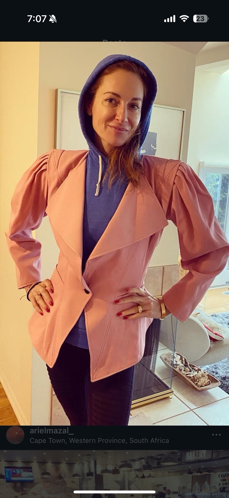 Emanuel Ungaro Vintage Pink Blazer Size 8 But Fits 4 Made In Italy