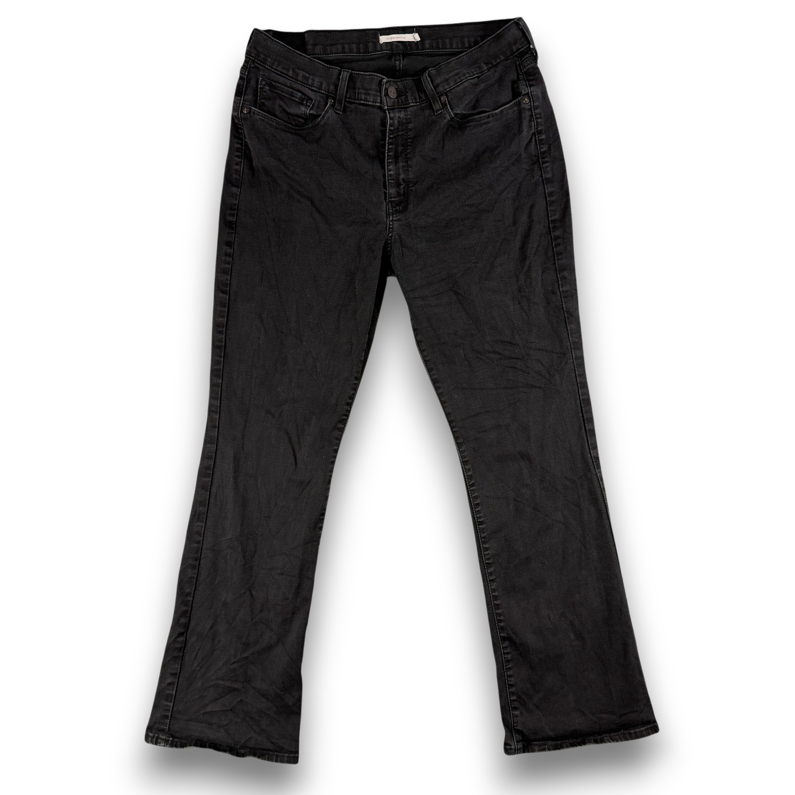 Signature by Levi Strauss & Co. Classic Bootcut Jeans Mens 16M 33×32 Black Denim