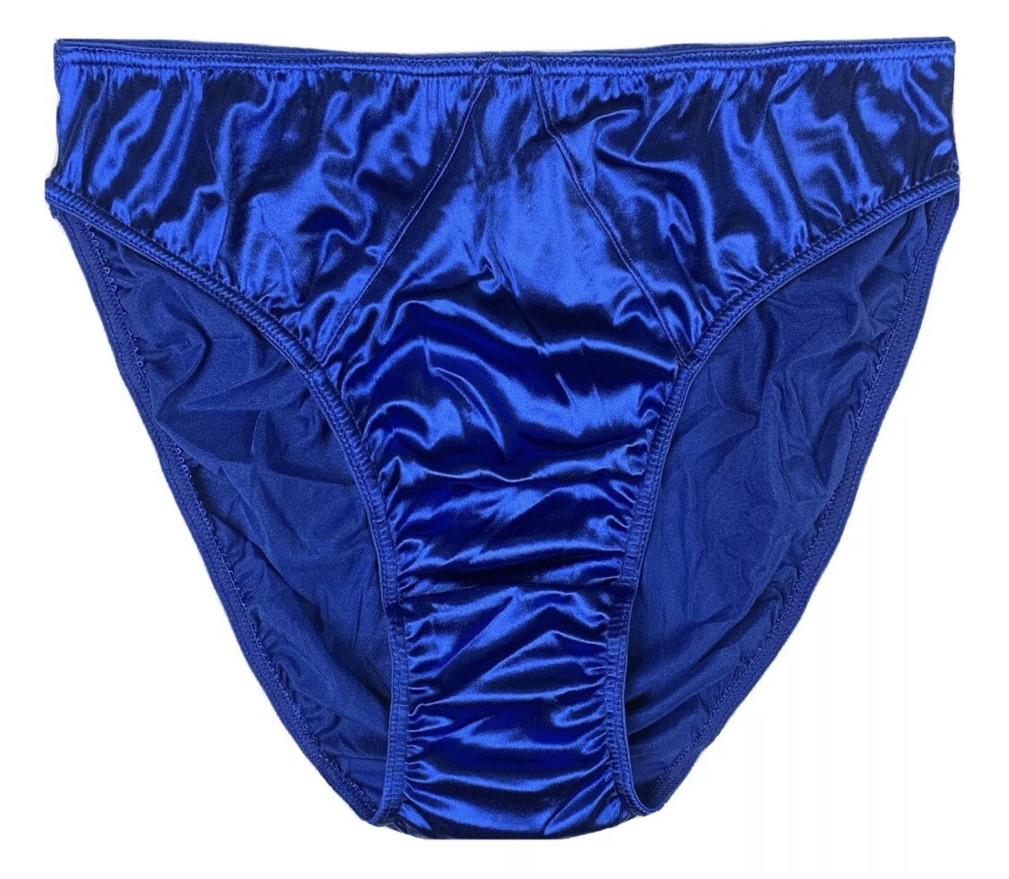 Second Skin Satin Hipster Panty Royal Blue XL