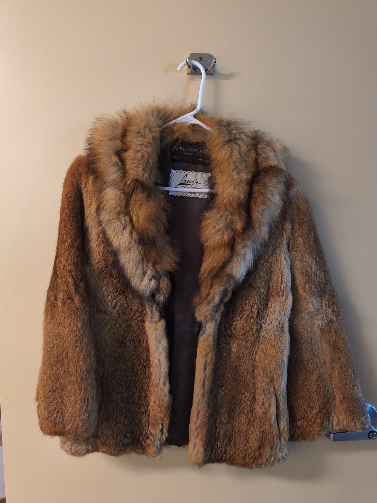 Jacques Saint Laurent Red Fox Fur Coat Women’s Regular XS