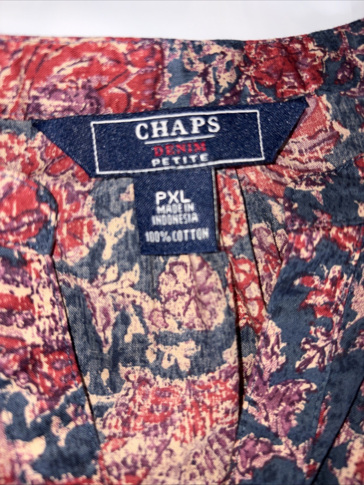 Vintage Ralph Lauren 100% Cotton Floral Country Western Shirt Sz XL Skirt Sz 8