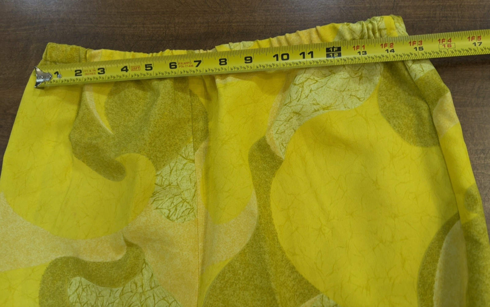 NWOT Vtg ANDRADE Honolulu POLYNESIAN CASUALS Hawaii Pajama Set 14 Yellow 60s