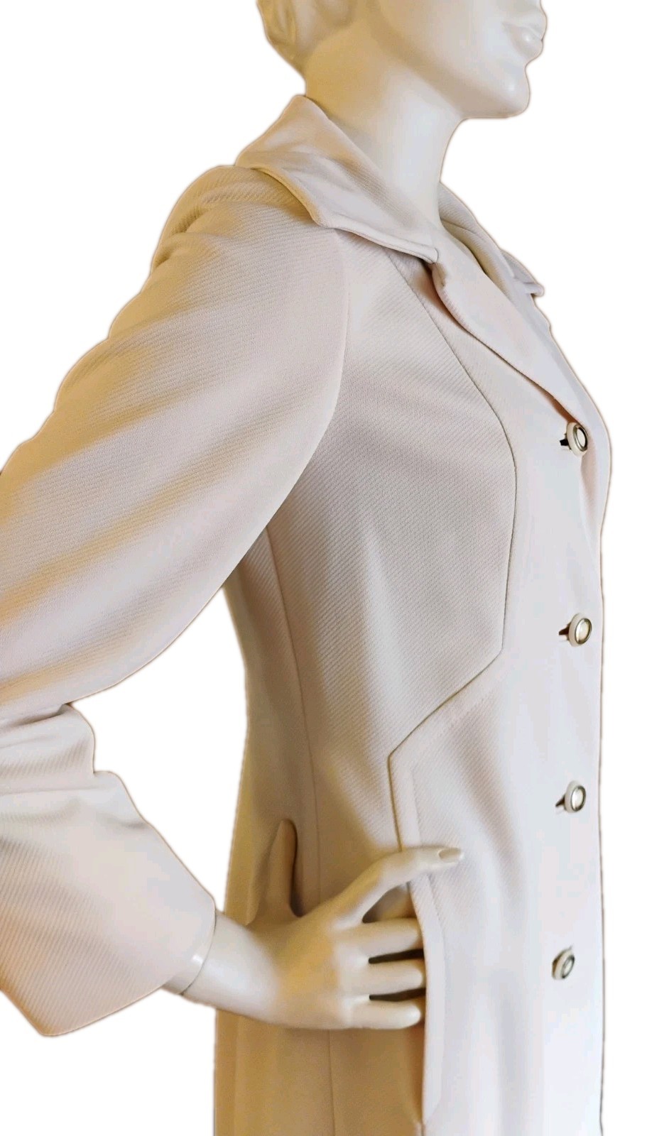 VTG 60’s “Fashionbilt for Lang’s Washington, PA” White “Coat For All Seasons”
