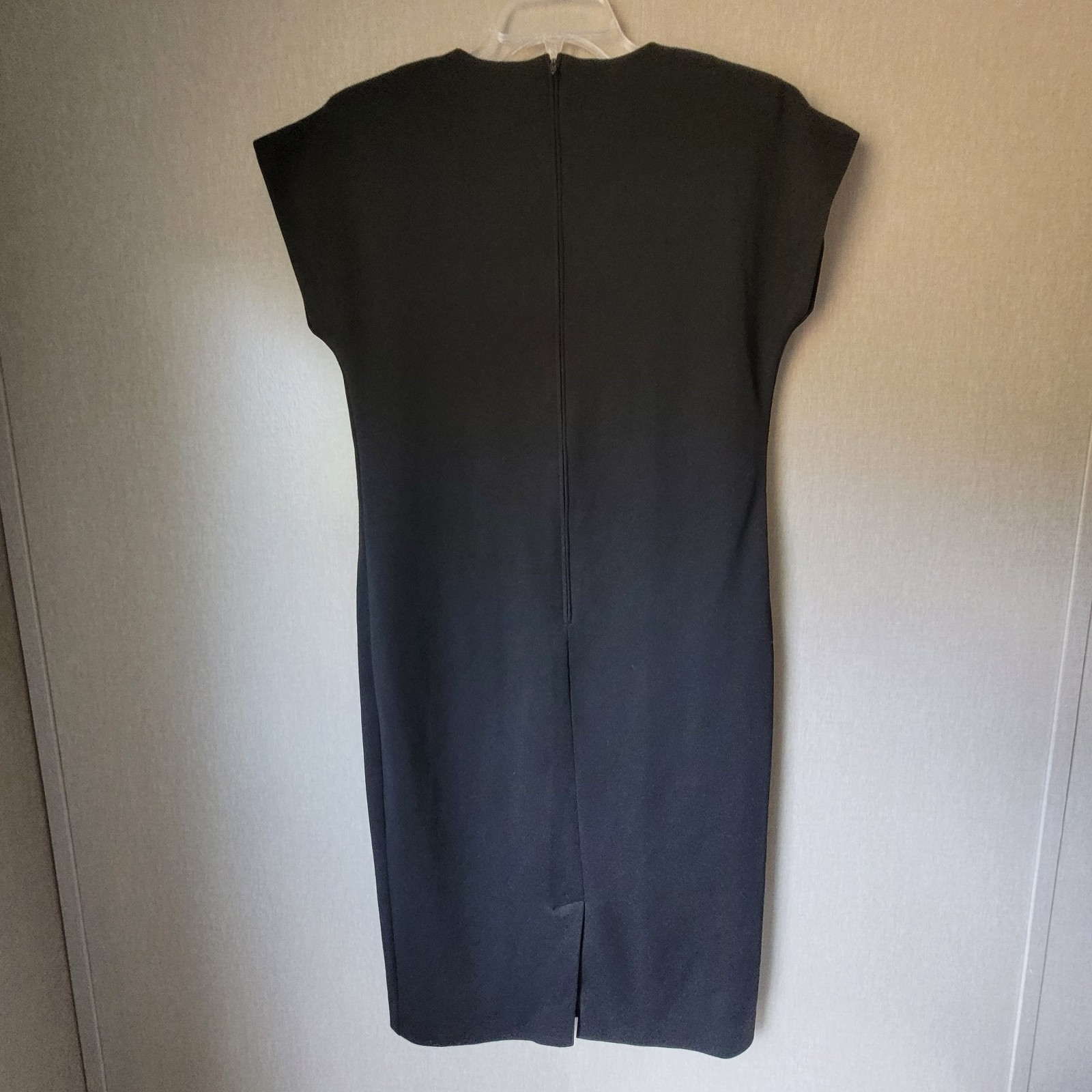 Vintage Studio C Black Sheath Dress ILGWU Union Made USA | Minimalist LBD Size 8