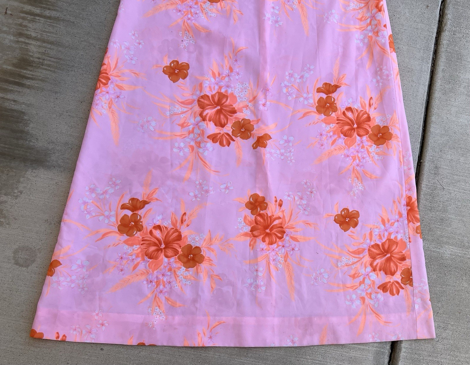 Vintage Carol & Mary Hawaii Darina Honolulu Hawaiian Maxi Dress Tiki Aloha