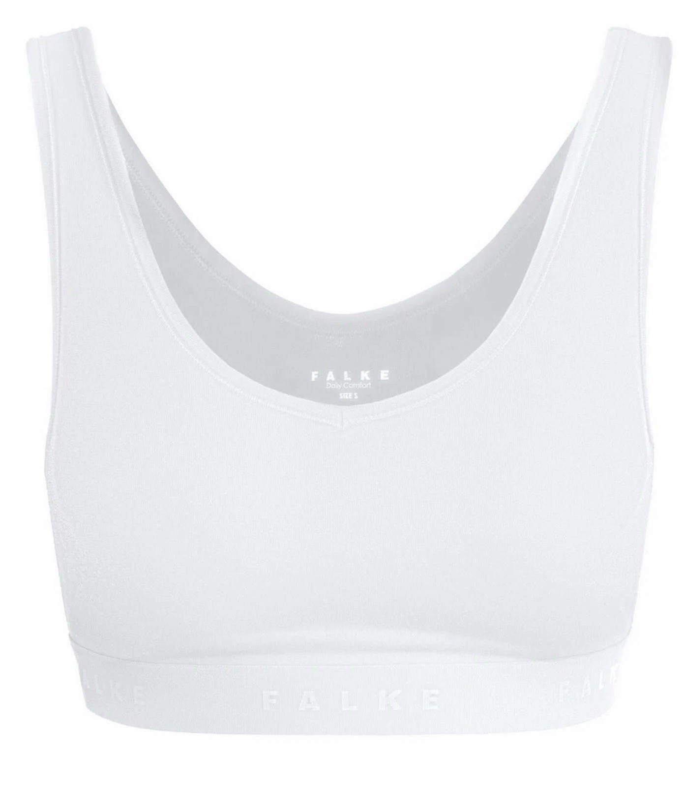 Falke Womens Daily Comfort 2-Pack Bralette – White Med New