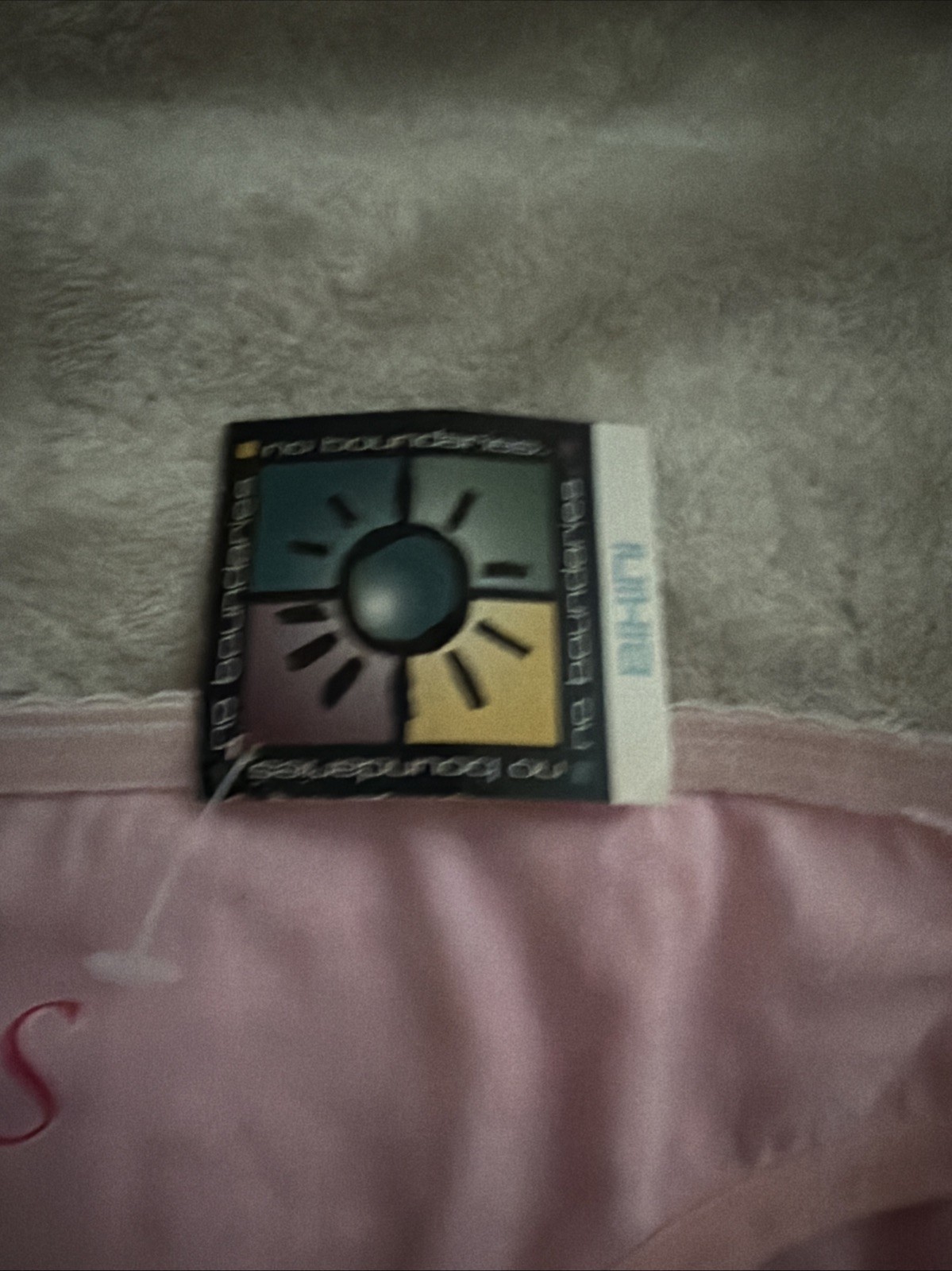 Vtg Y2K Panties No Boundaries Cotton Spandex Bikini Pink Princess Print NWT 9