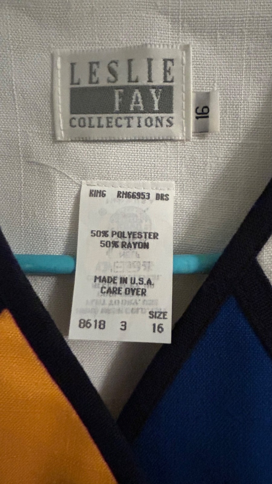 Vintage 80s 90s Dress made by Leslie Fay Collections/Size 16