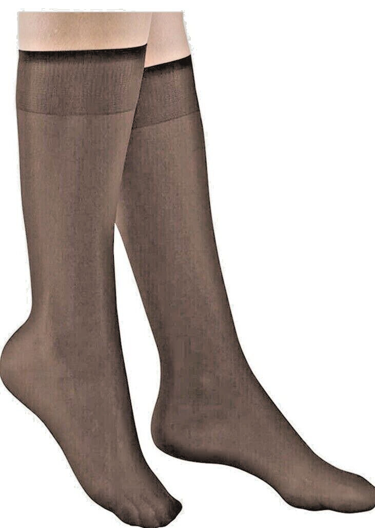 20 Pair Pack Assorted 8 Color Sheer Nylon Knee High Pantyhose Best Gift USA Made