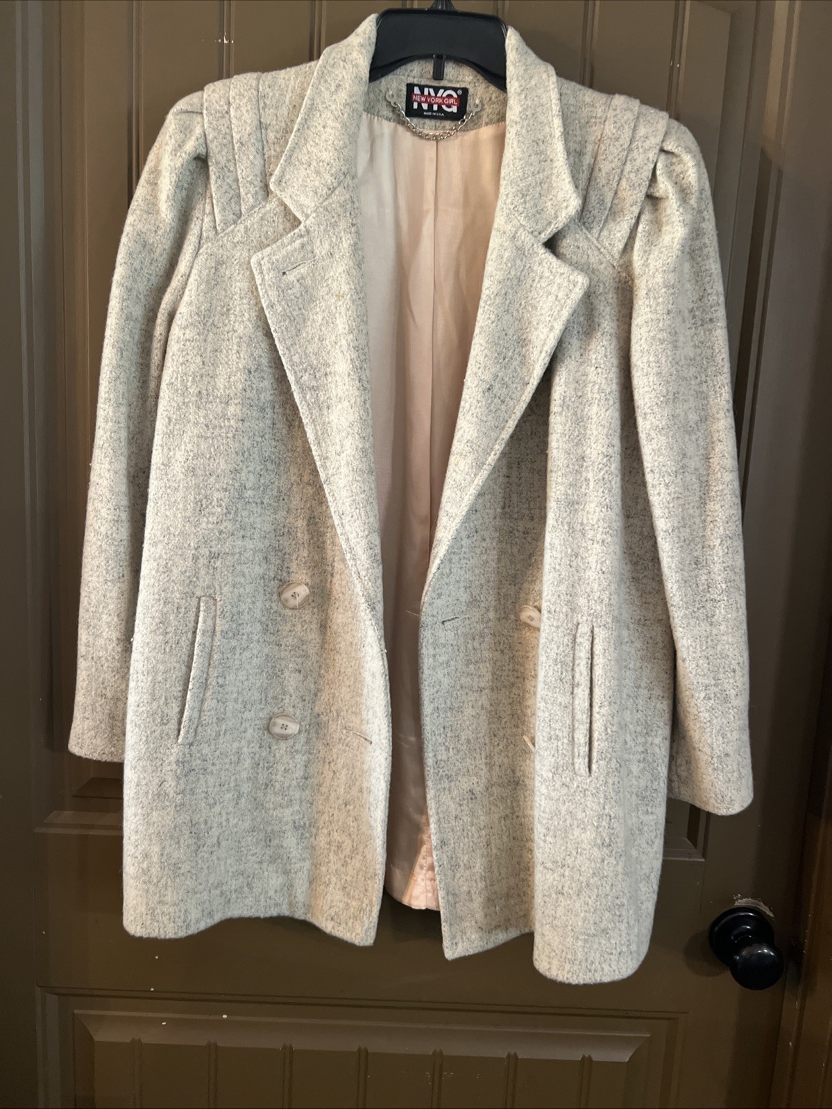 Vintage 80’s Union Made New York Girl Wool Blend Jacket. Size 10