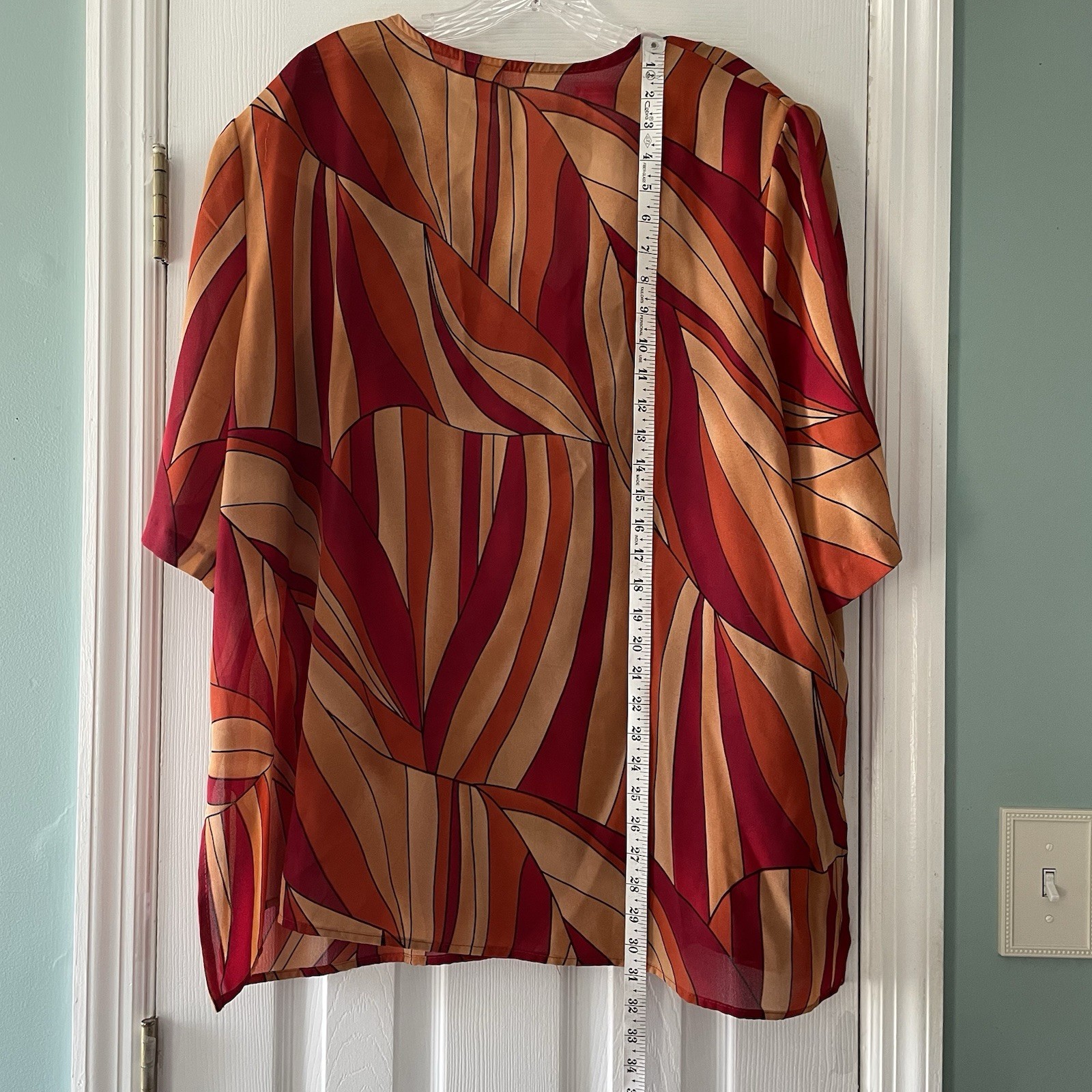 Vintage 80s! Giorgio Fiorlini Women’s Plus Size 24 Hippie Groovy 2pc Skirt Set