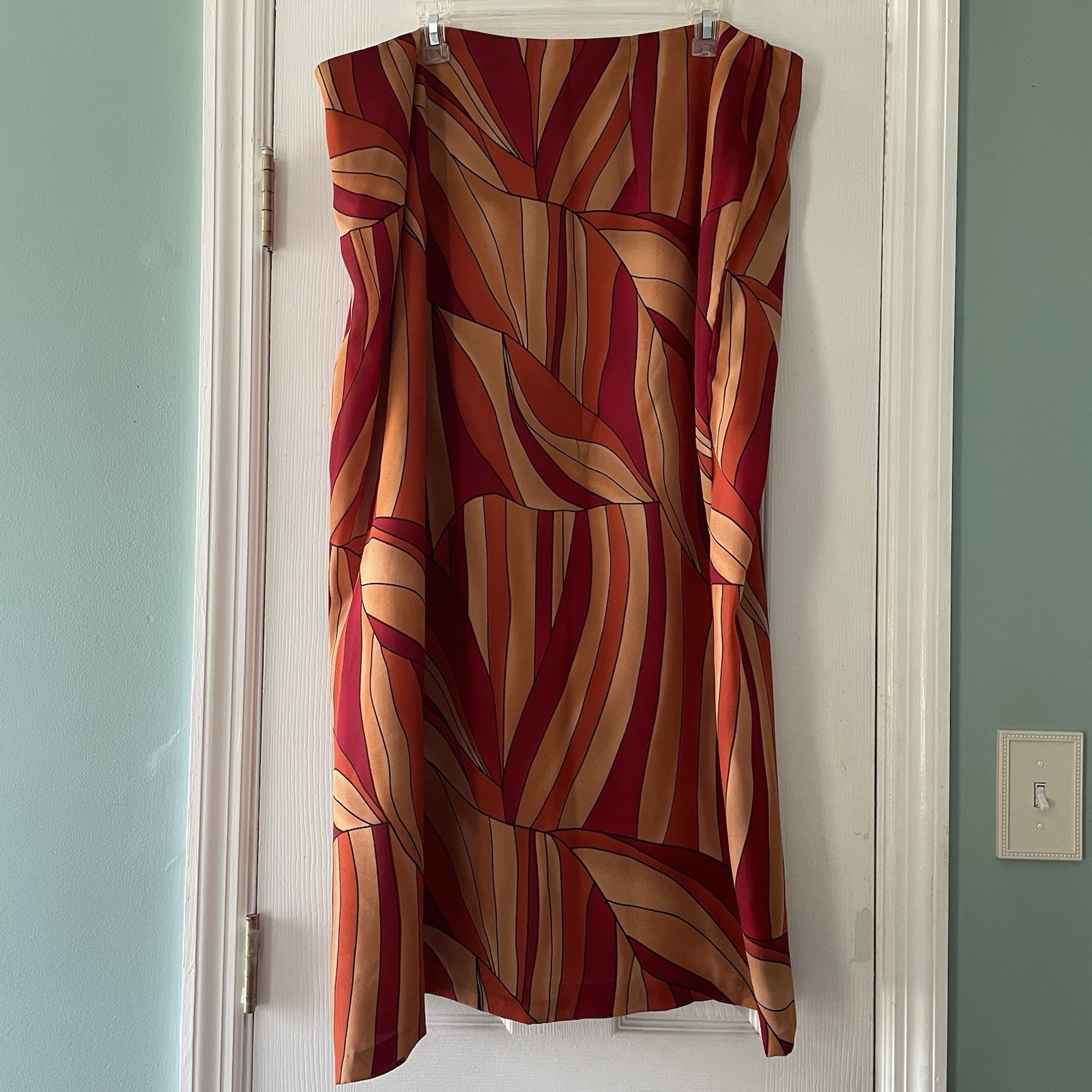 Vintage 80s! Giorgio Fiorlini Women’s Plus Size 24 Hippie Groovy 2pc Skirt Set