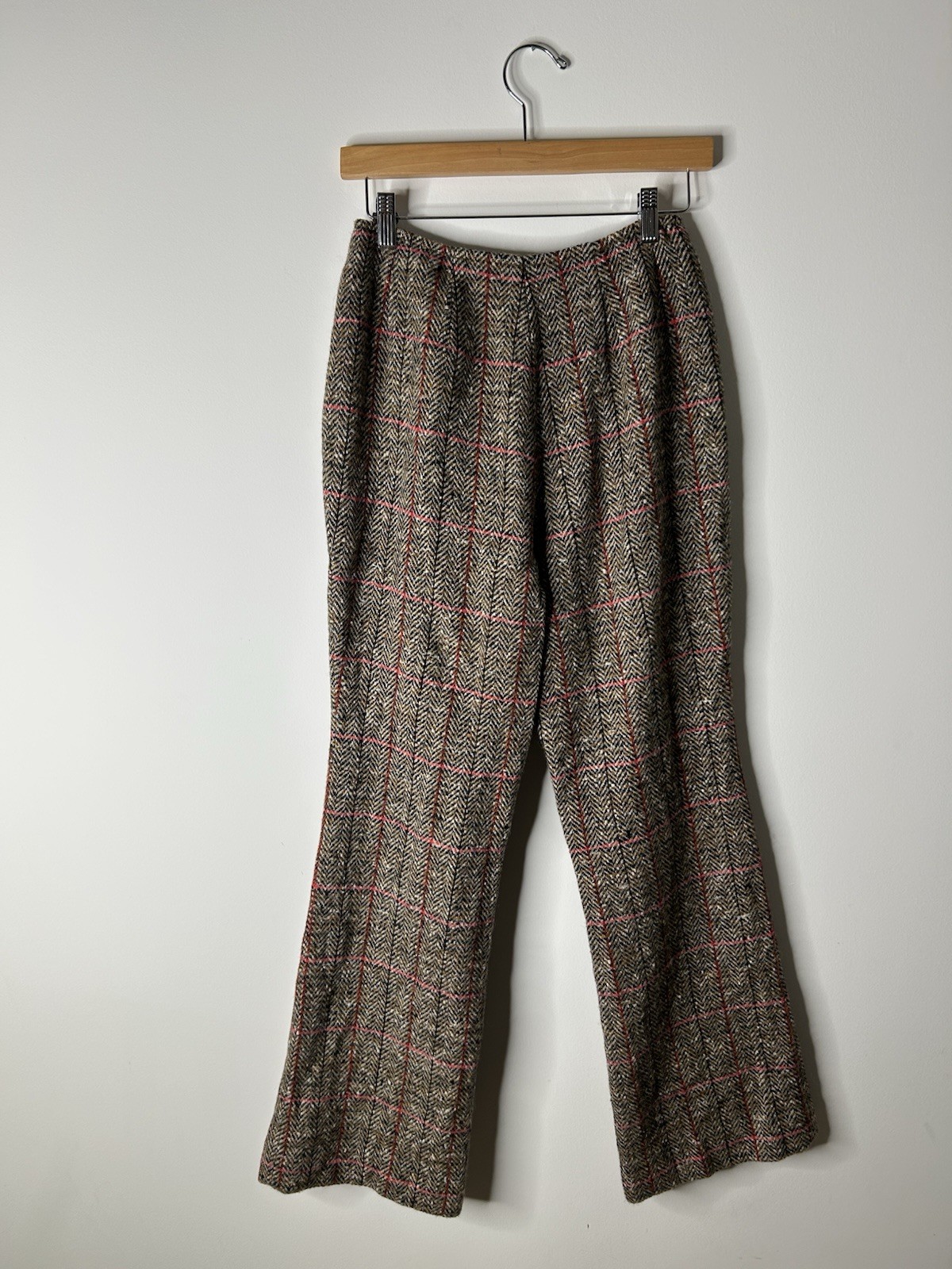 Vintage 1979’s Young Pendelton Pants Women’s Plaid Wool Everyday Bell Bottom