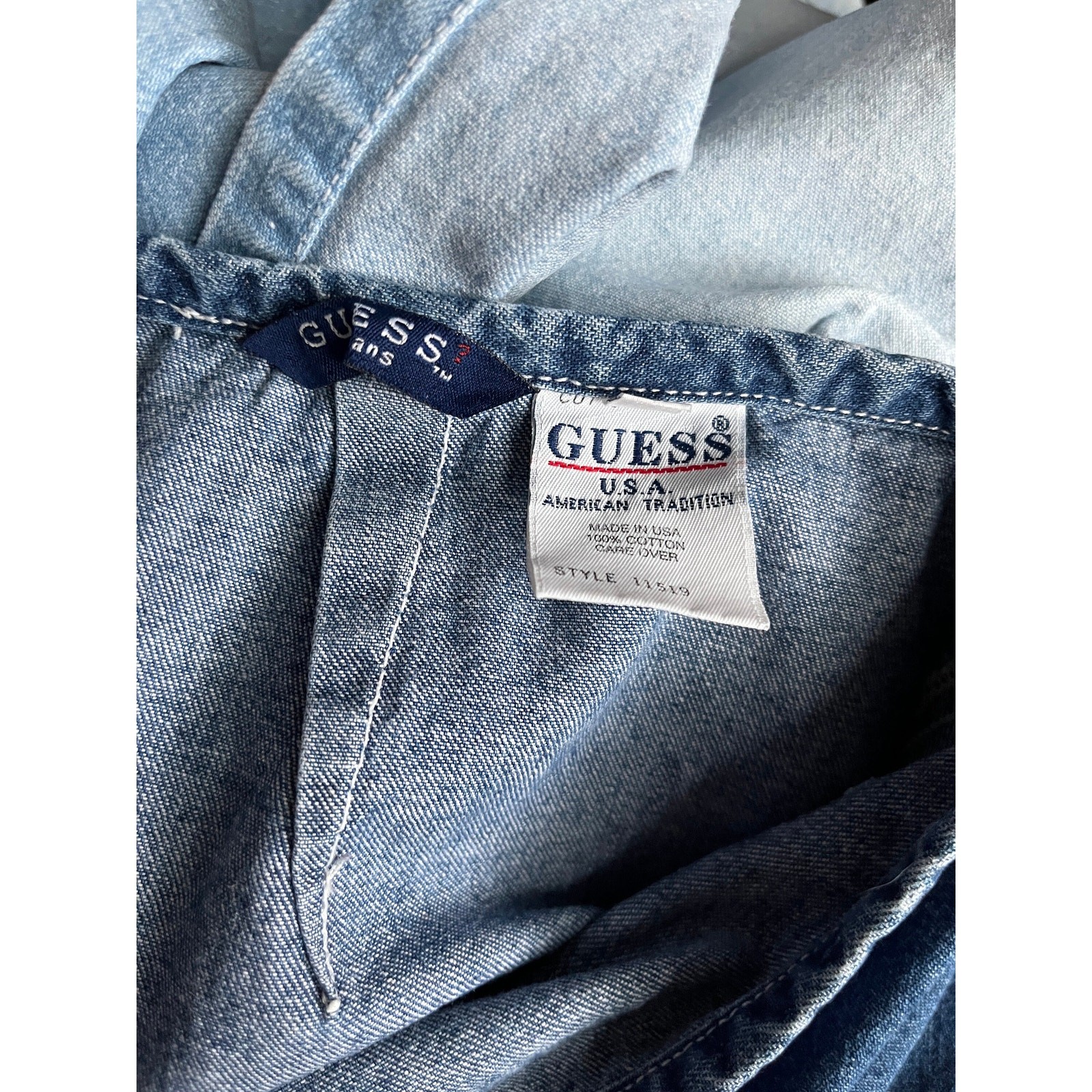 Vintage Y2K Guess Denim Maxi Skirt | Ombré Dip Dye | Low Rise A Line | M
