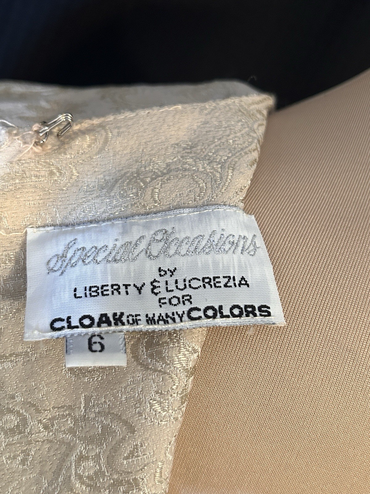 Classic Vintage Special Occasion Liberty Lucrezia Cream Brocade Dress Jacket Set