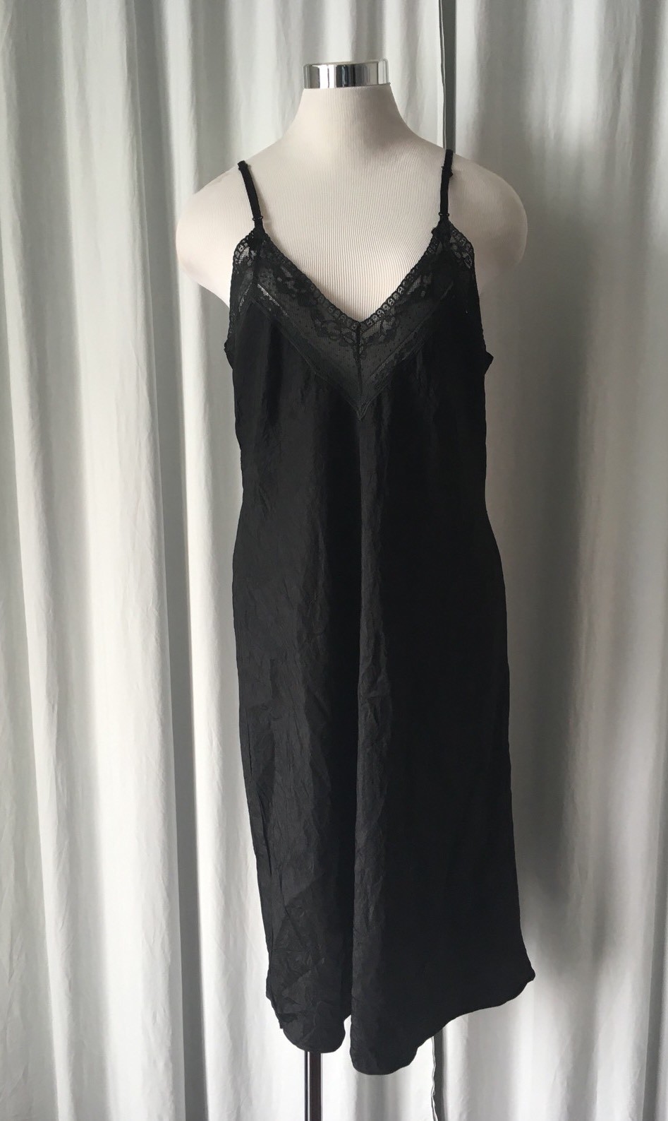 Vintage 40s Black Slip 36/38