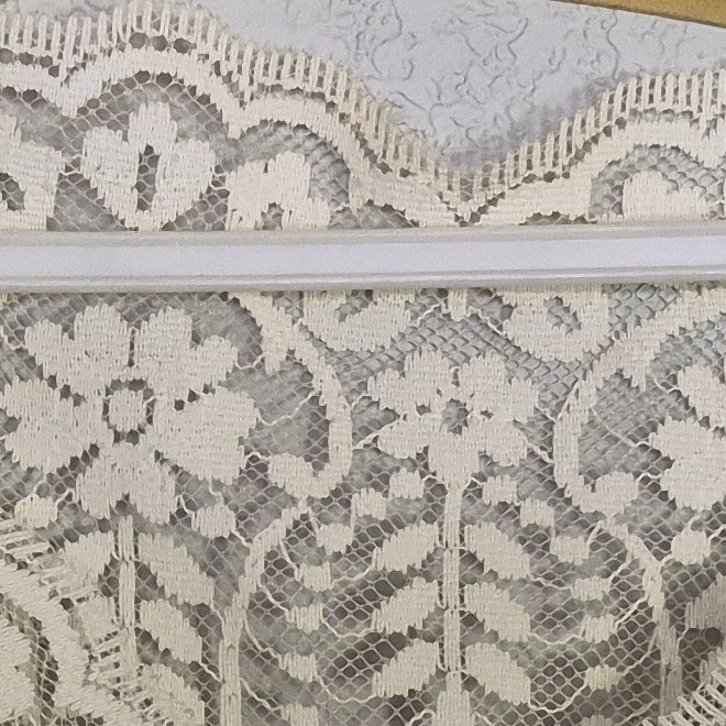 Vintage 1980’s Ivory and Lace Dress with Satin Bow. Size Small. Wedding Dress?