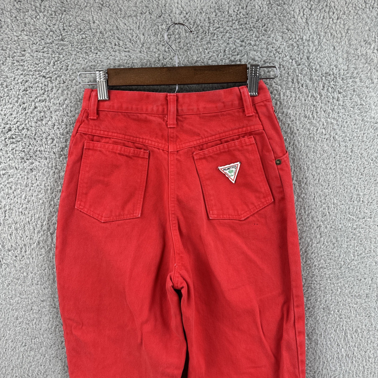 Vtg Palmettos Washed Jeans Women’s 24×25 Straight Leg High Waist Made In USA 80s