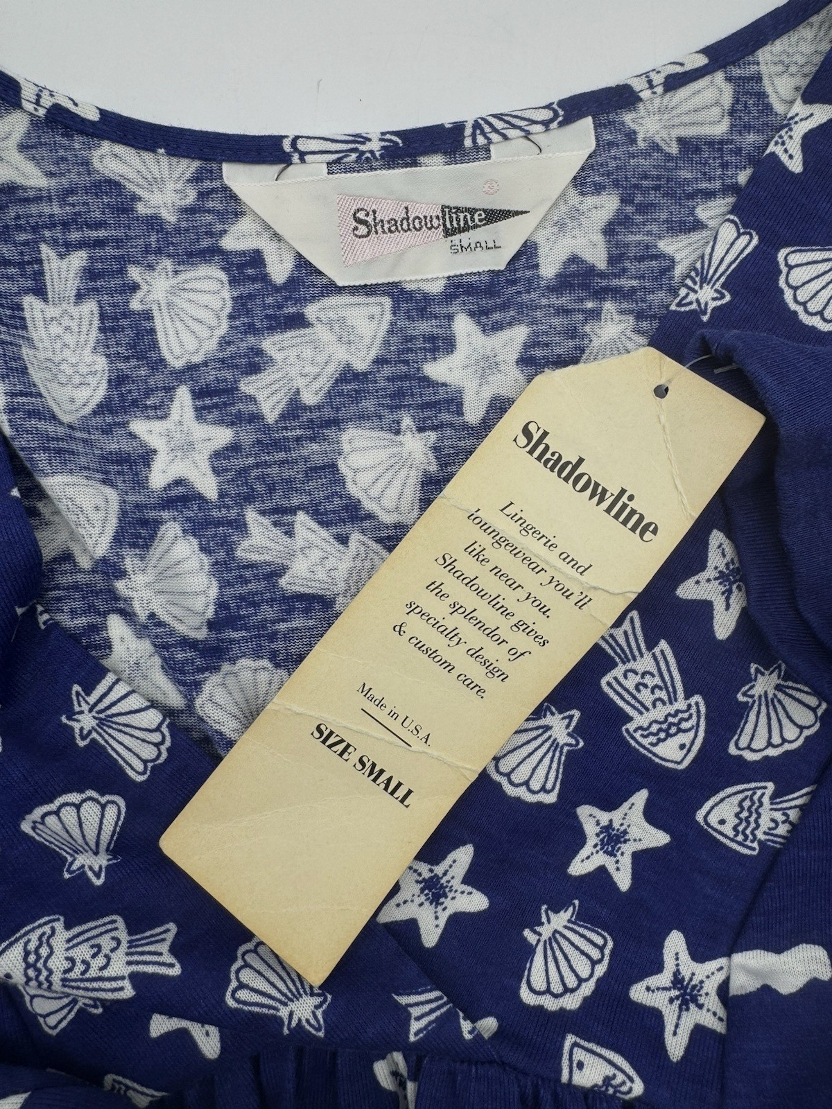 Vtg 70s SHAWDOWLINE Maxi Dress Caftan Moomoo Cottagecore Sz S/M RARE, NOS w/Tags