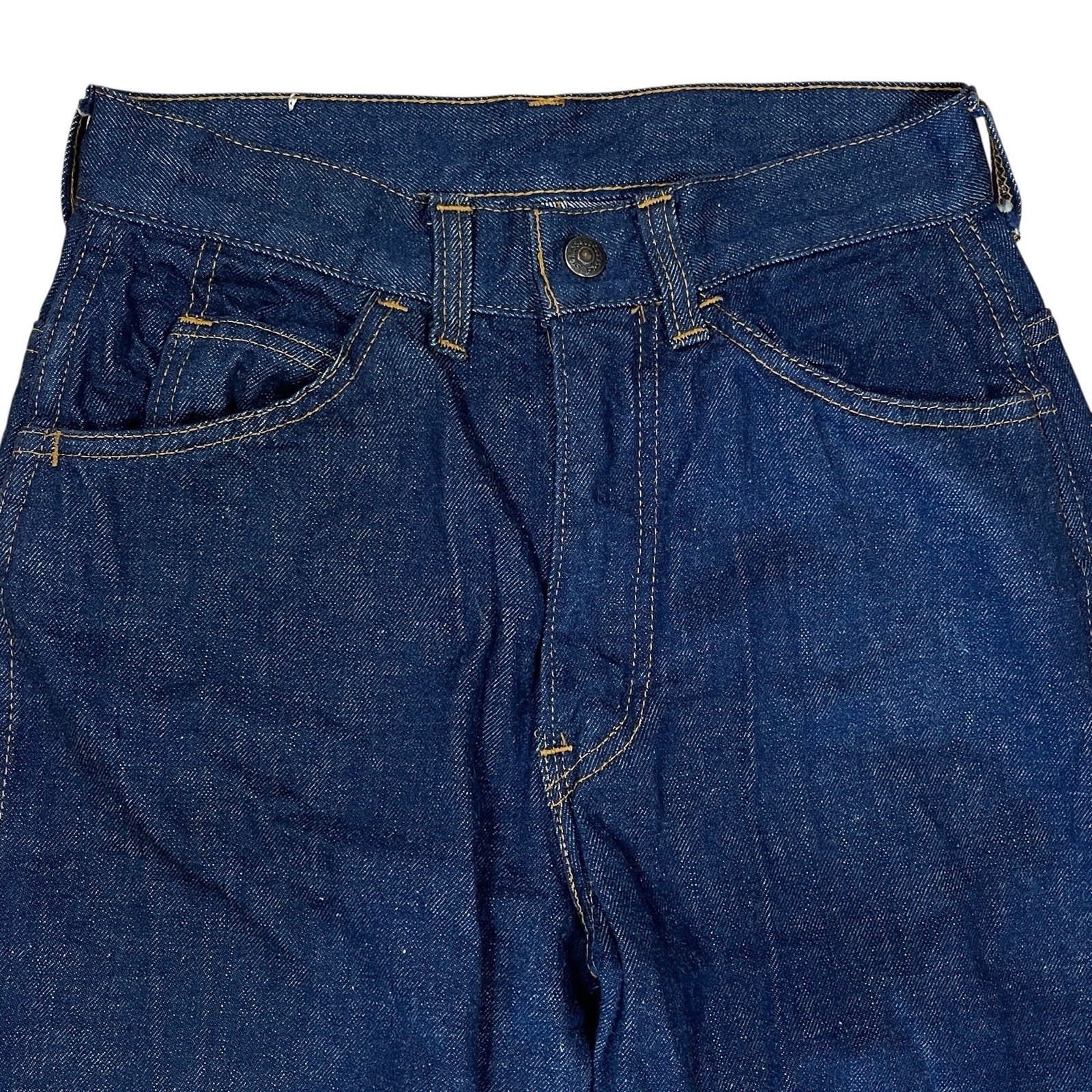 Vintage Levis For Gals 60s 70s Big E Jeans 24×28 Blue Denim High Rise Straight