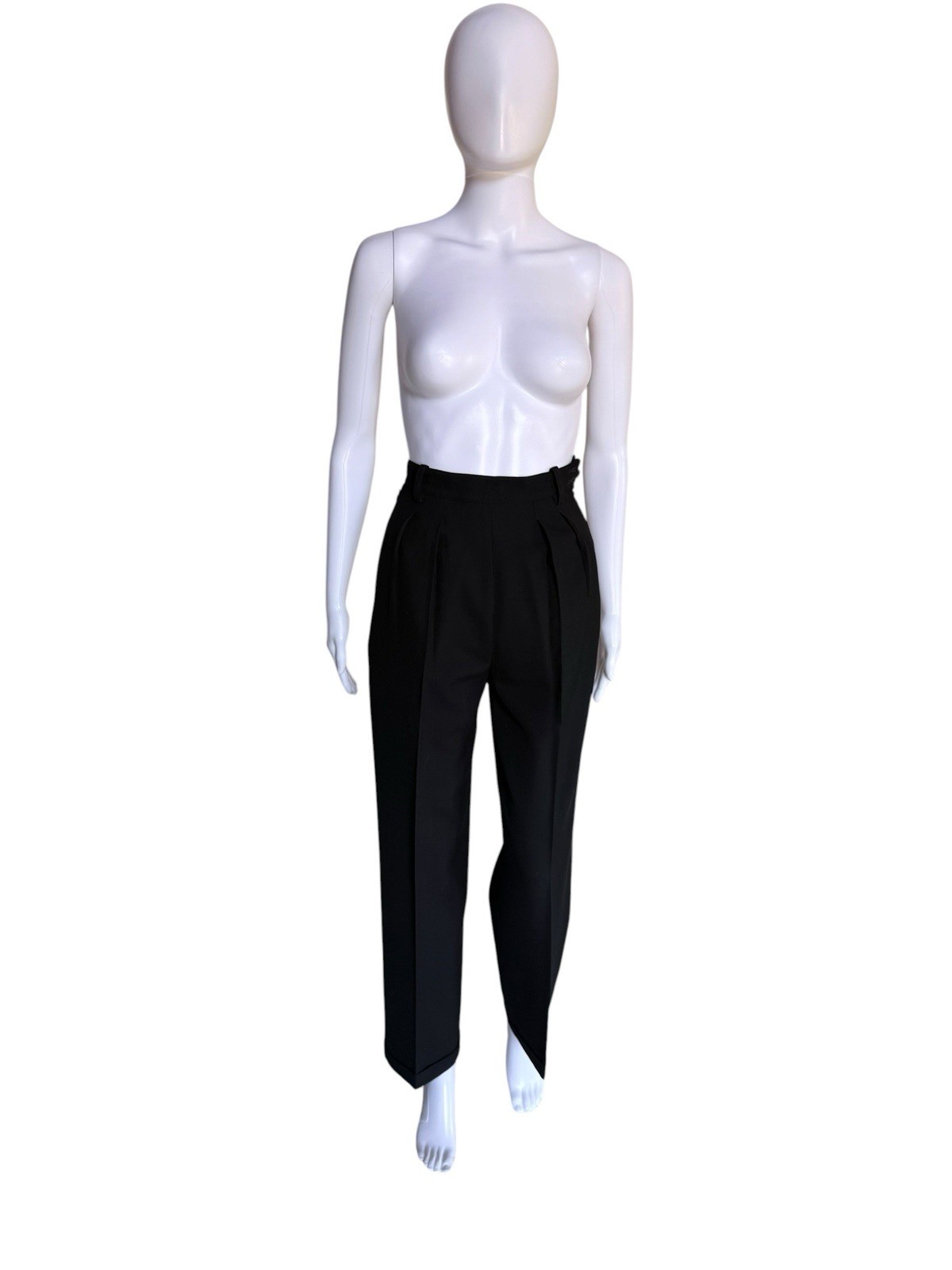 Alaïa Paris Vintage Black Wool High Waist Trousers Sz 36 (US 4/UK 8)