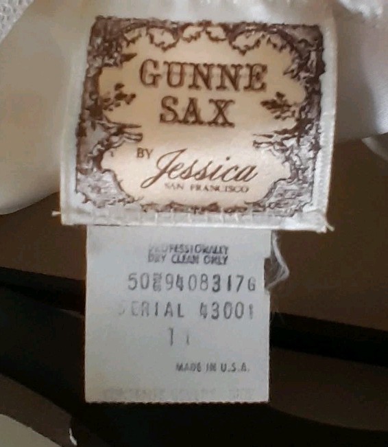 Vintage Gunne Sax By Jessica Lace, Tulle And Satin Wedding Dress Size 11