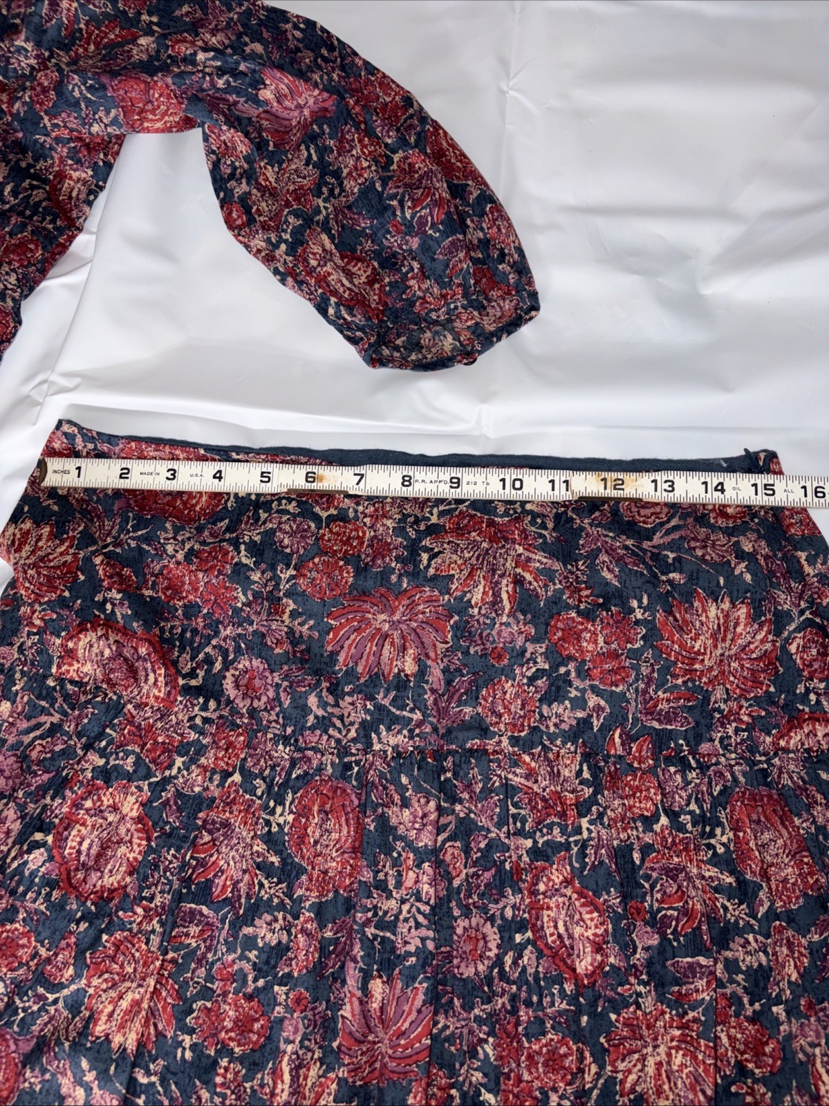 Vintage Ralph Lauren 100% Cotton Floral Country Western Shirt Sz XL Skirt Sz 8