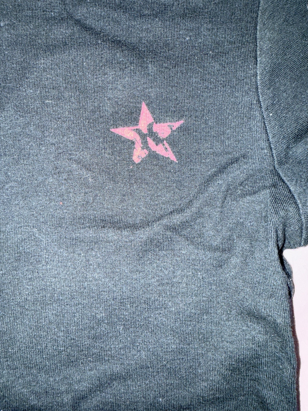 Y2K Vintage Hurley Women’s T-Shirt. Size Large. Black With Embellishments.
